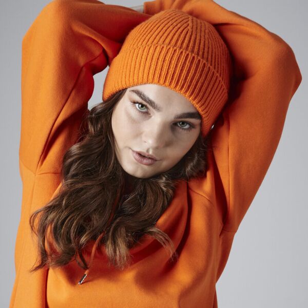 Engineered knit ribbed beanie SAA Thumbnail